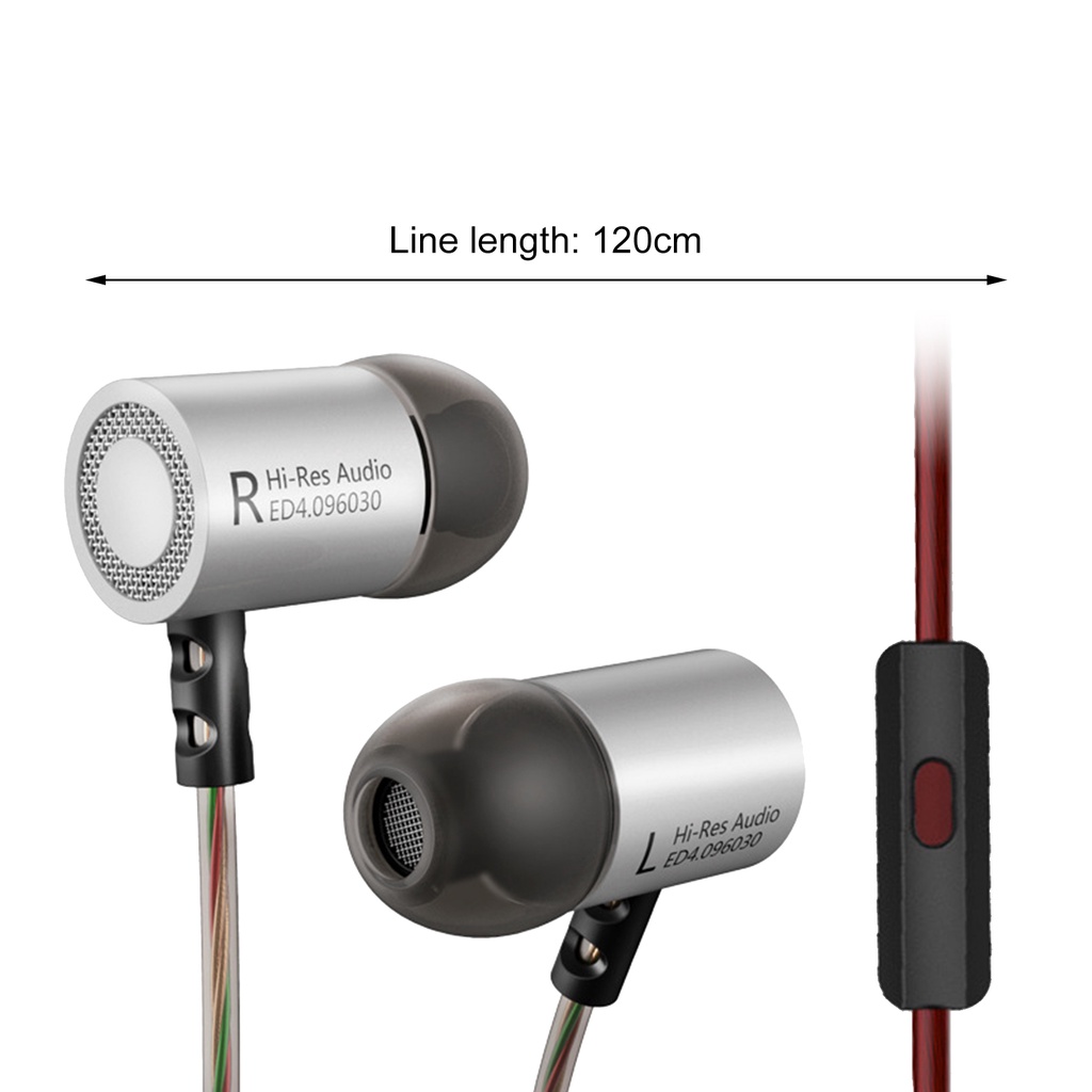 Tai nghe nhét tai KZ ED4 có dây giảm tiếng ồn giắc cắm 3.5mm