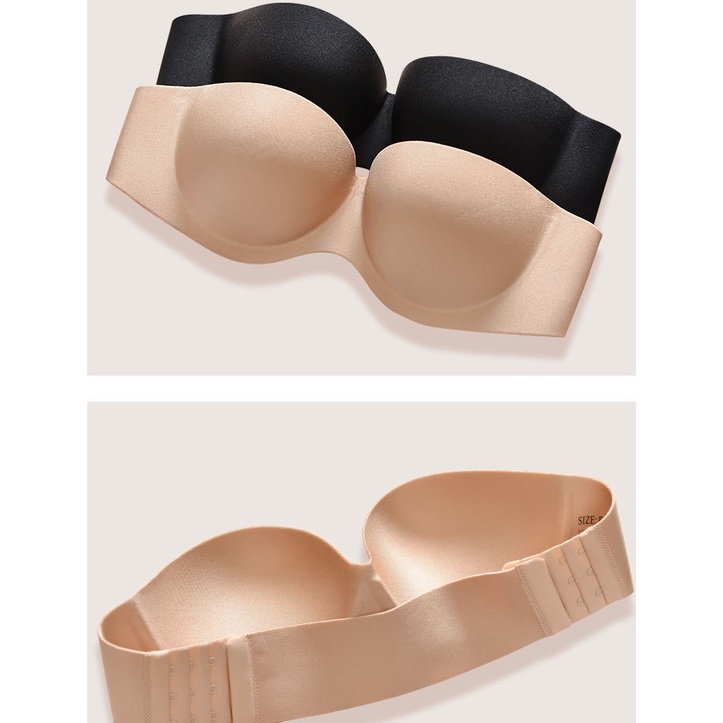 Áo Ngực Không Dây LOLIQUAY Cúp Ngang Quây Ngang Bralette