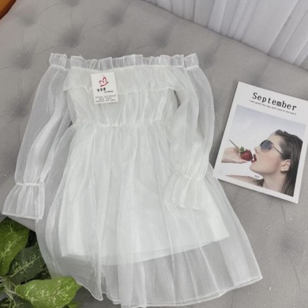 Áo Bèo Công Chúa Trễ Vai Tay Bồng/ Áo Trễ Vai Nhún Ngực | BigBuy360 - bigbuy360.vn