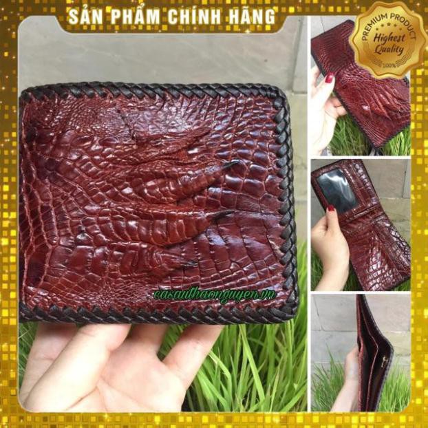 Thẻ BH 12 Tháng - Ví Hai Mặt Da Cá Sấu Đan Tay Thủ Công . Hàng Cao Cấp, xịn, Rẻ, Đẹp