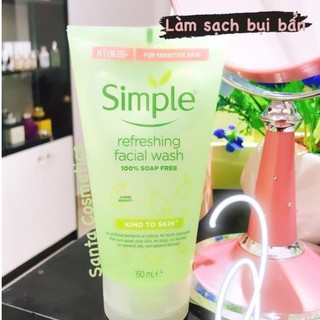 [FREESHIP] Sữa Rửa Mặt Dạng Gel Simple Refreshing 150ml