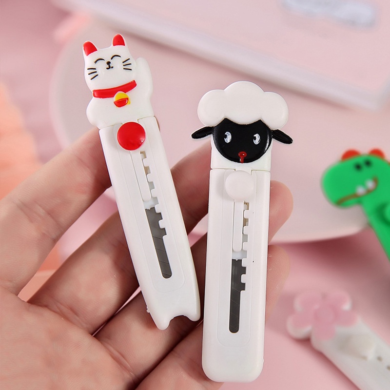 Dao rọc giấy mini NAFENAI họa tiết hoạt hình dễ thương tiện dụng cho học sinh