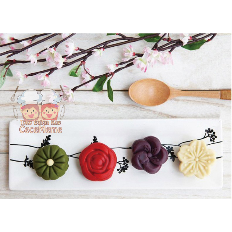 Khuôn Làm Bánh Wagashi 35g Hình Hoa Hồng