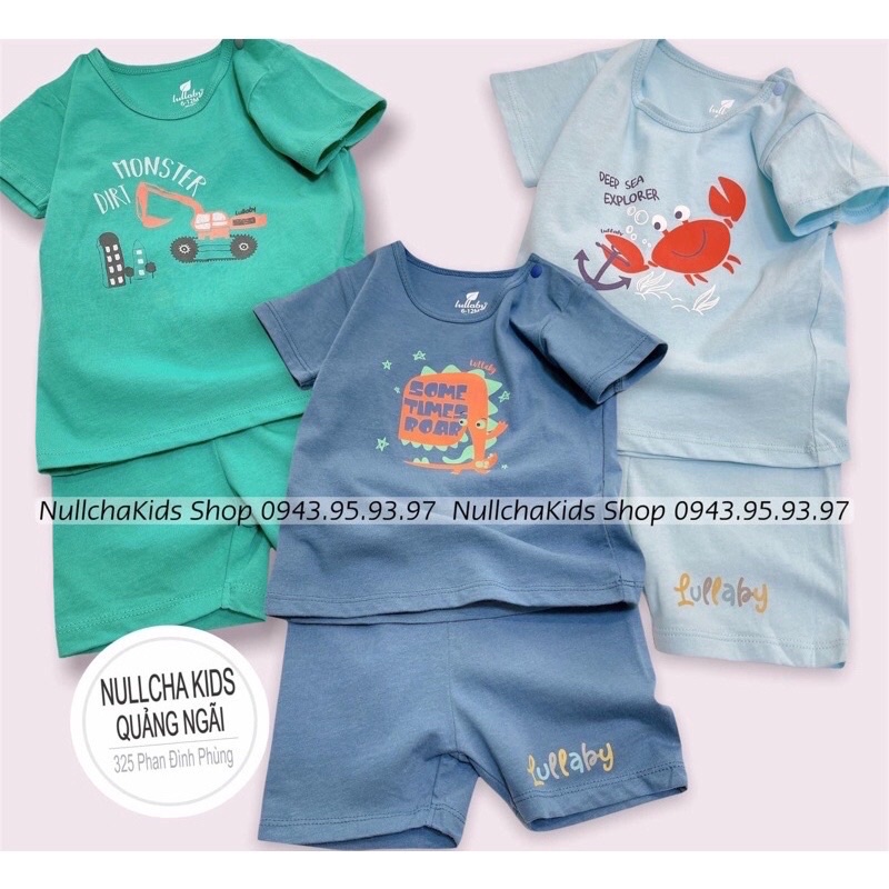 Bộ cộc tay Raglan bé trai Lullaby 301M (Sz 6m-4y)