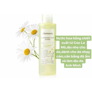 Nước hoa hồng toner mamonde 250ml