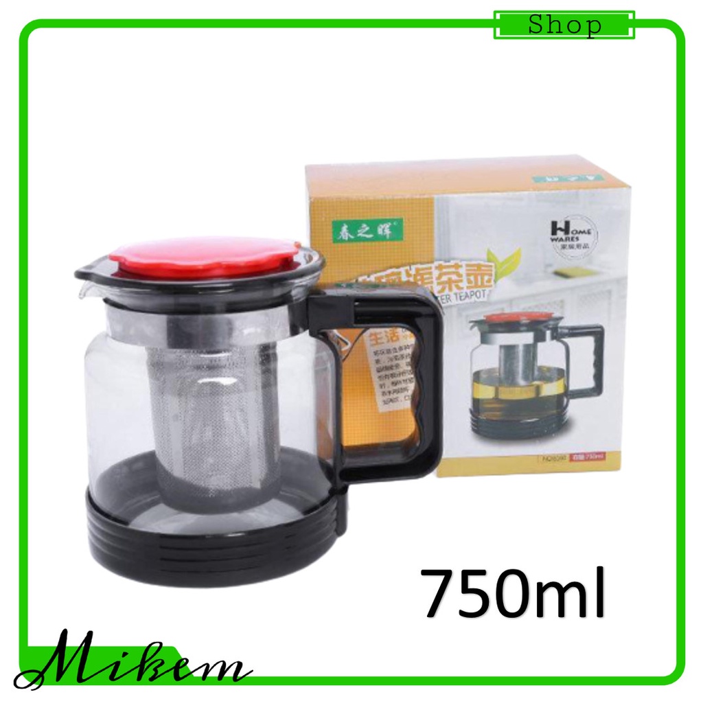 Bình Trà Và Cafe Đầu Lọc Inox 750ml Pha Trà Và Cà Phê Có Lưới Lọc Tiện Dụng - có lõi lọc - Bình lọc trà
