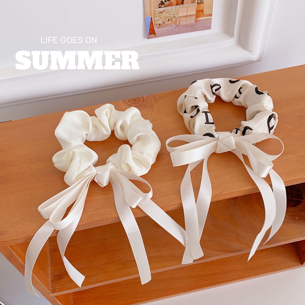 Dây buộc tóc scrunchies nơ dài