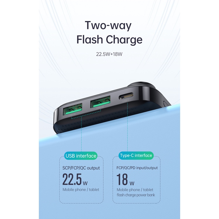 Sạc dự phòng Mcdodo 20000mAh 10000mAh 22.5W sạc nhanh AFC+PD+QC3.0+SCP+VOOC màn hình kỹ thuật số MC-716