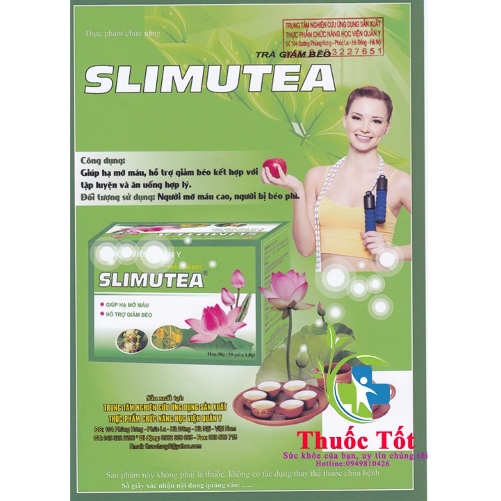 [ Chính Hãng] Trà giảm cân Slimutea HVQY hộp 20 gói | BigBuy360 - bigbuy360.vn