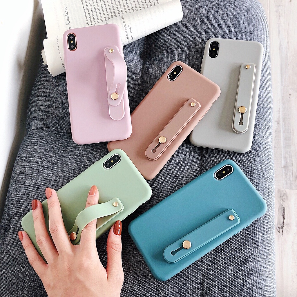 Dây Xỏ Tay Bằng Silicon Màu Kẹo Dễ Thương Cho Điện Thoại for  iPhone &amp; Android