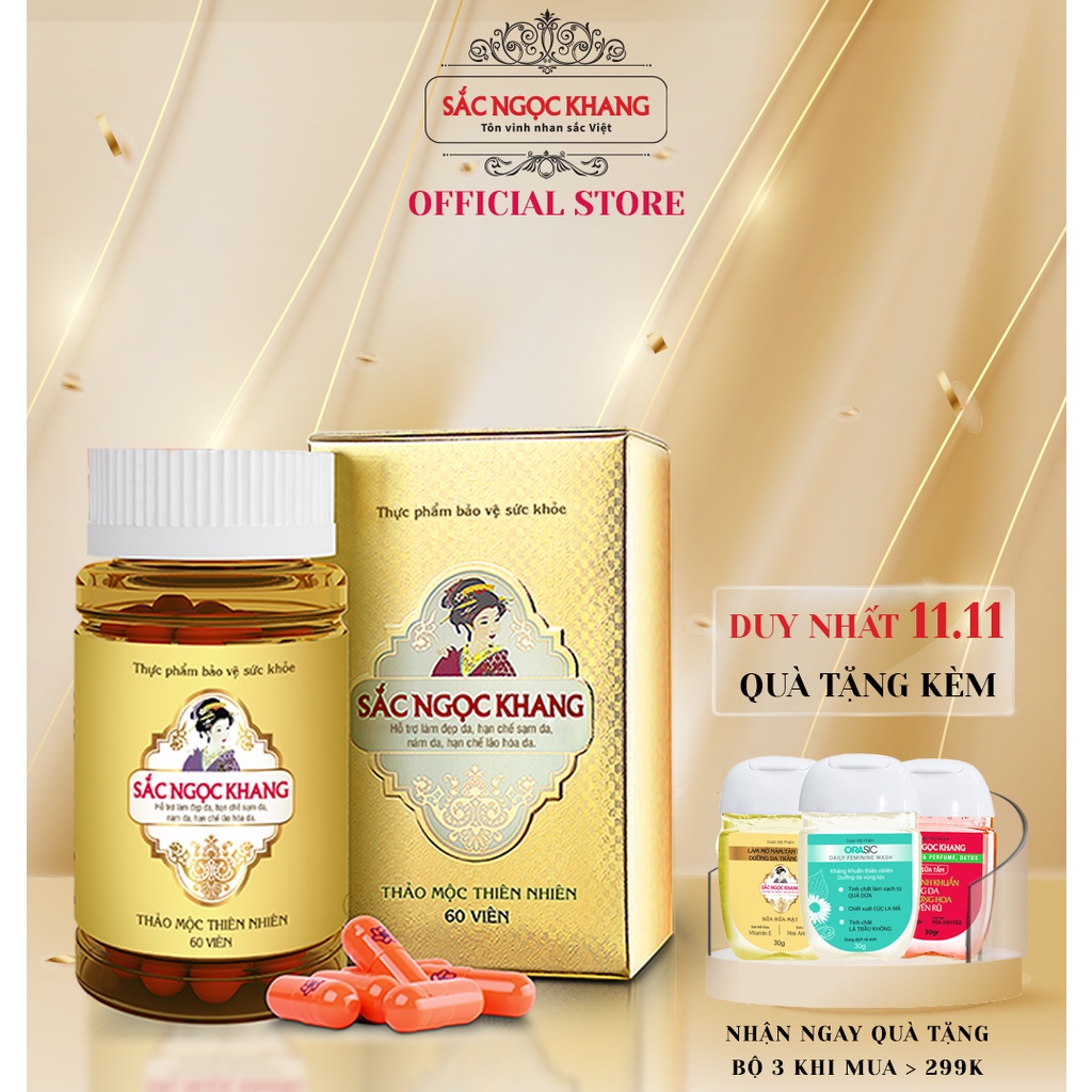 Viên Uống Sắc Ngọc Khang Vi Tảo Lục Hộp 60 Viên