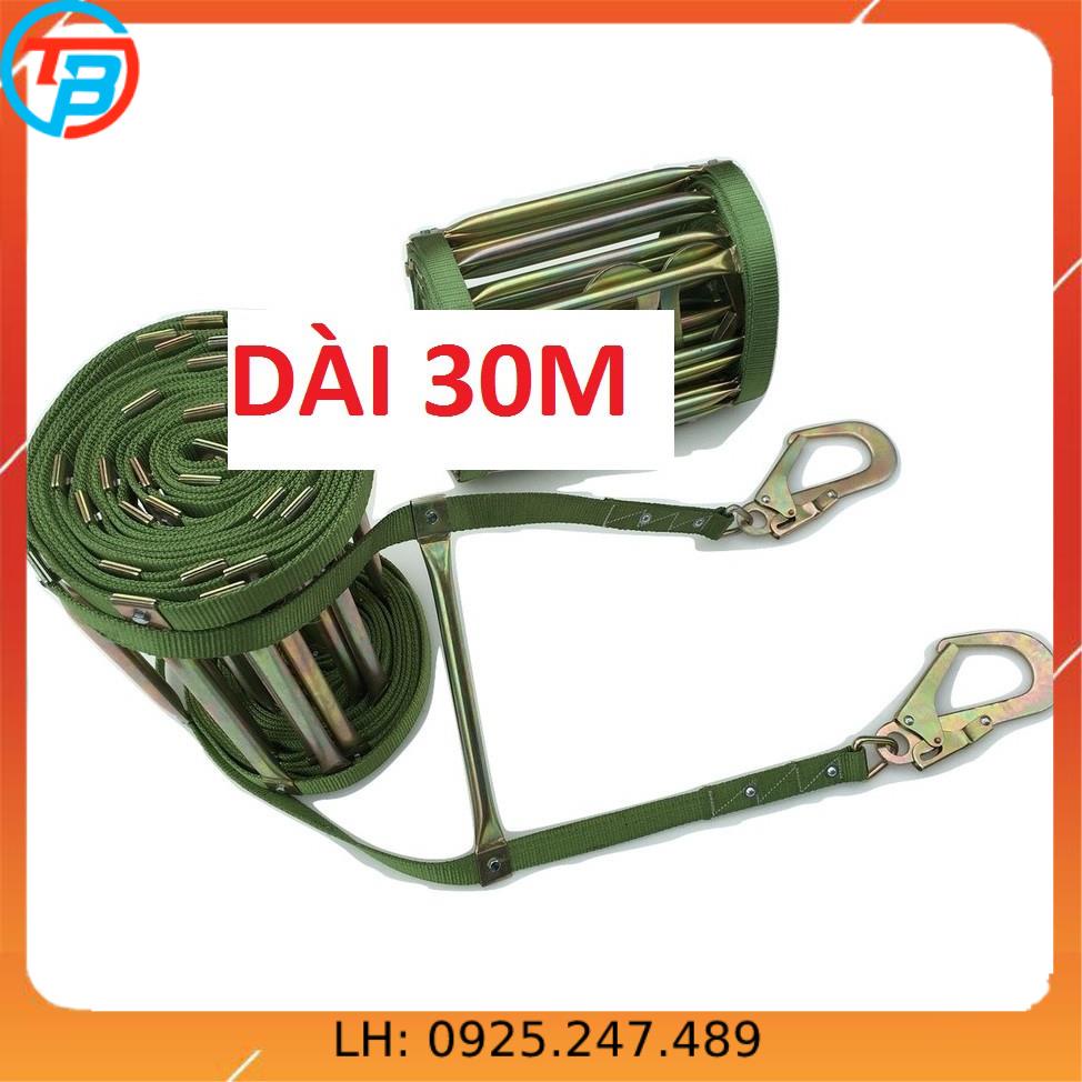 30M - Thang pccc dây thoát hiểm nhà cao tầng - Đã gồm móc