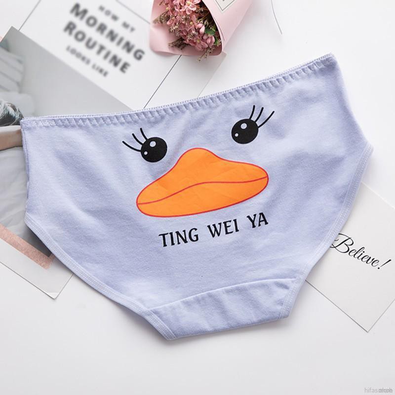 Quần Lót Cotton Không Đường May In Họa Tiết Dễ Thương