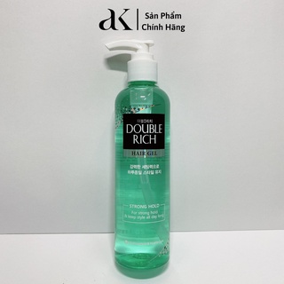 GEL tạo kiểu và giữ nếp tóc mạnh Double Rich  250 ml (mầu xanh)
