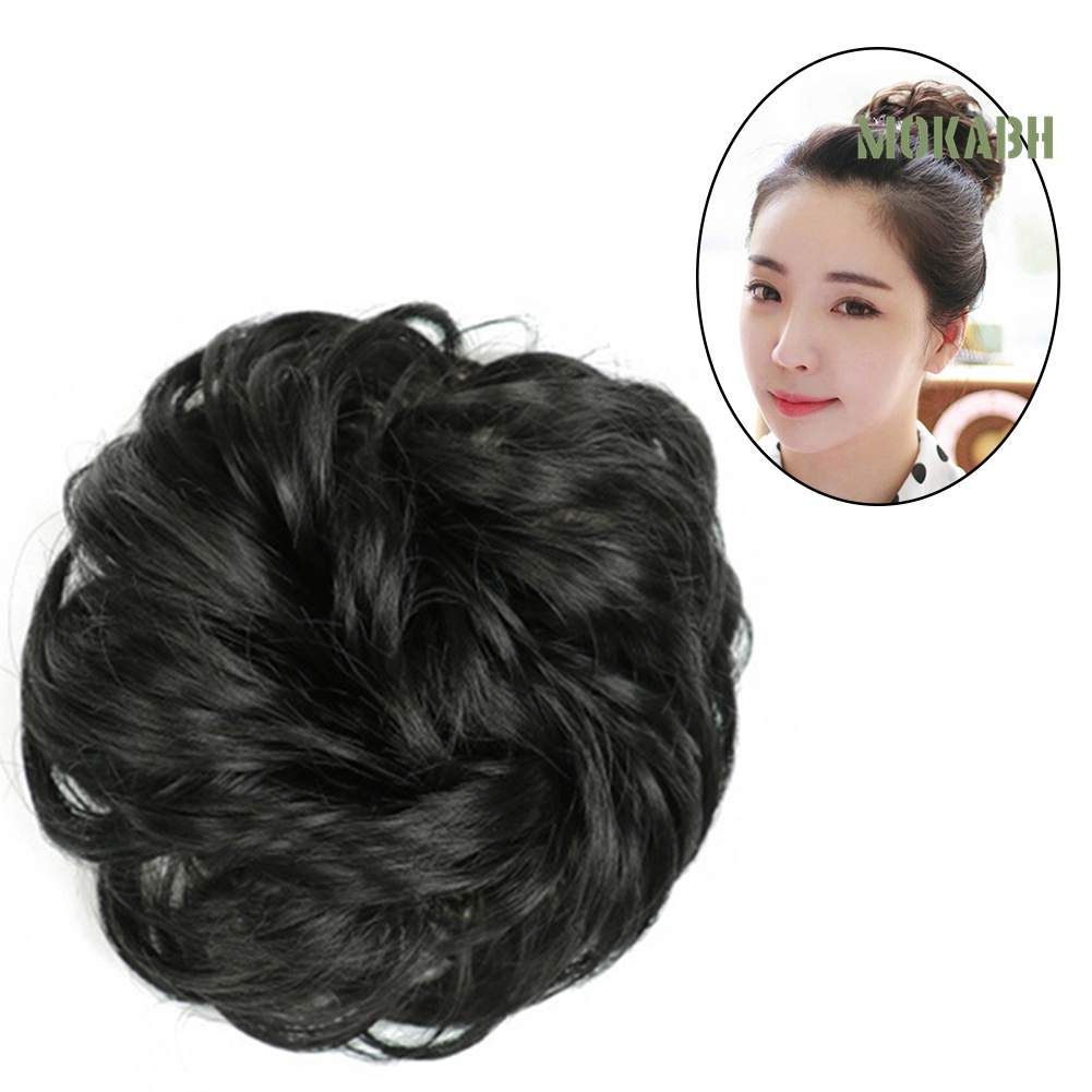 Búi Tóc Giả Xoăn Dài Gợn Sóng Cho Nữ