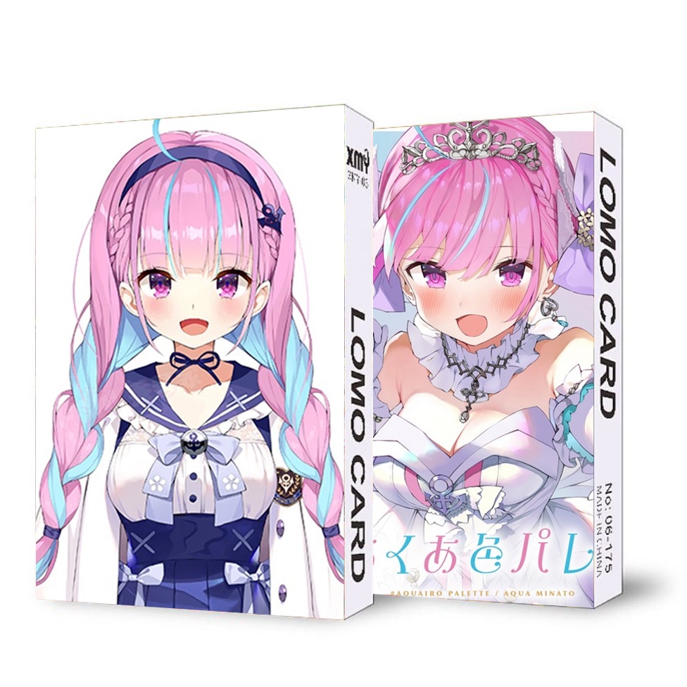 Hộp ảnh lomo in hình thành viên Vtuber HOLOLIVE anime chibi 30 tấm