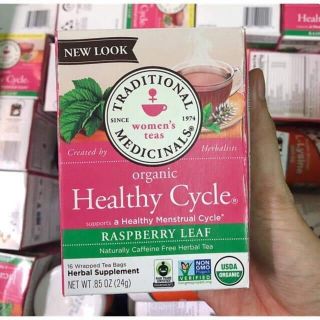 Trà vị mâm xôi Healthy Cycle hộp 16 gói