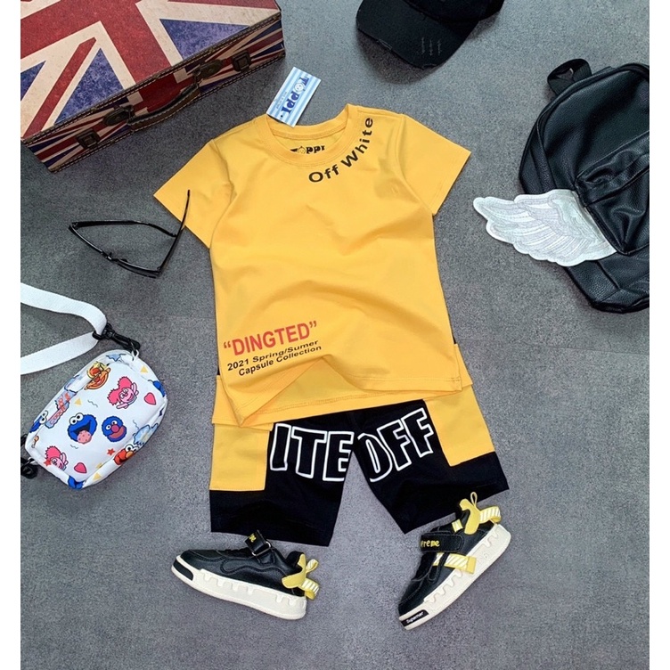 Bộ bé trai off white