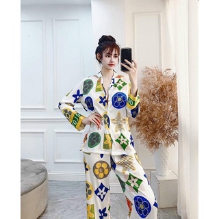 [FREESHIP HÀNG THIẾT KẾ] Bộ mặc nhà, pijama lụa thiết kế cao cấp