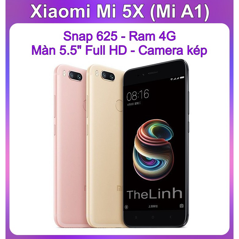 [Mã SKAMA07 giảm 8% đơn 250k]Điện thoại Xiaomi Mi 5X ram 4G+64G có Tiếng Việt - Snap 625 Camera kép | WebRaoVat - webraovat.net.vn