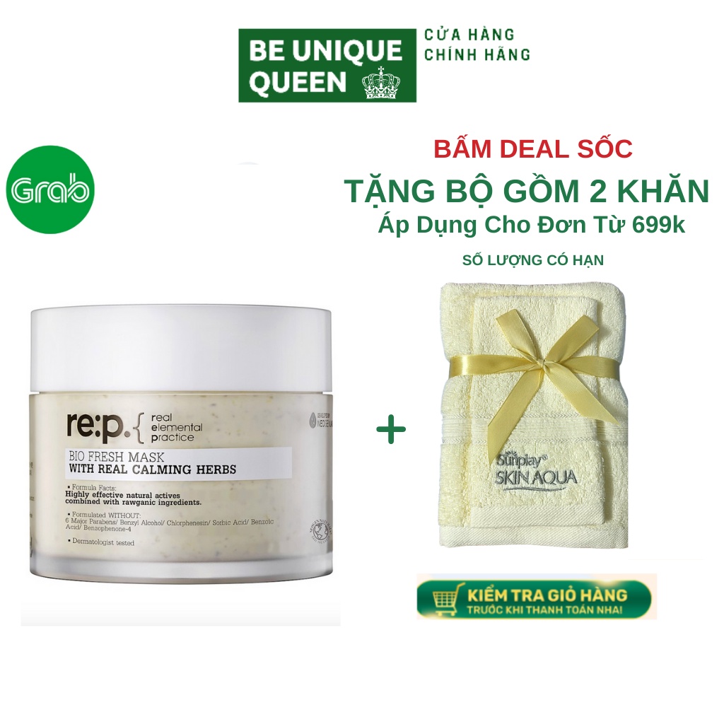 Mặt Nạ Đất Sét RE P Hoa Cúc Giảm mụn, Kiềm dầu, Se khít lỗ chân lông - RE:P Bio Fresh Mask ( REP )