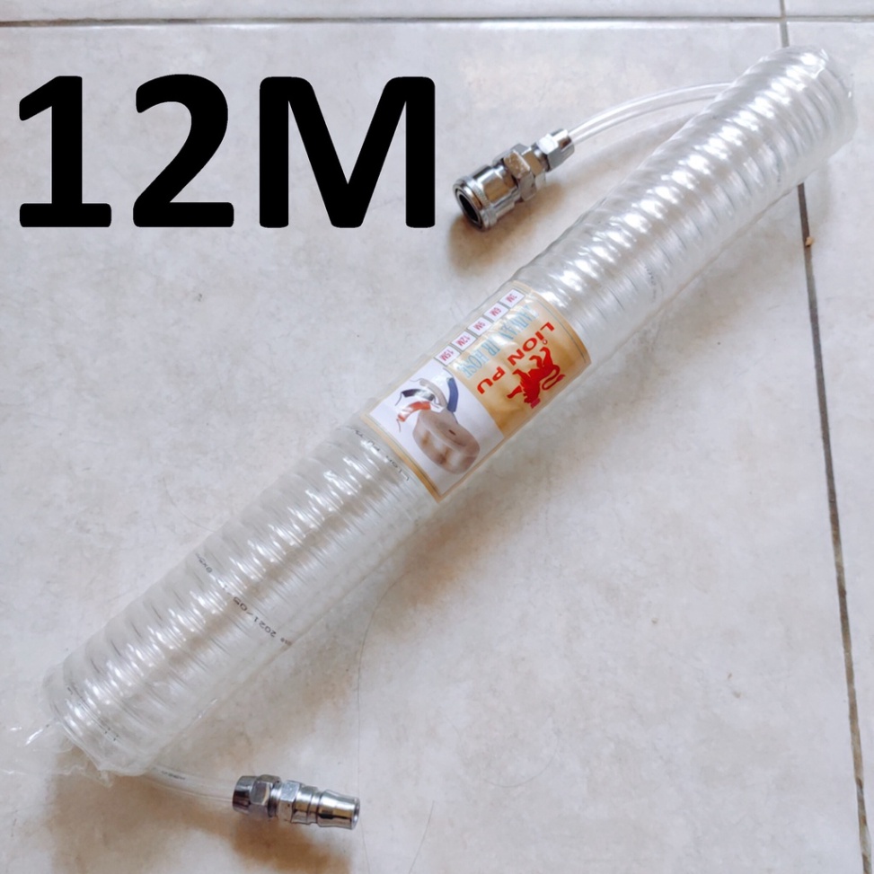 Xì khô BOTER 1 đầu đồng + dây hơi 12m, súng xịt hơi thổi bui dùng khí nén