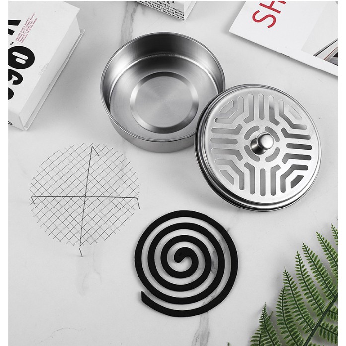 Hộp đựng nhang muỗi bằng thép không gỉ tiện dụng