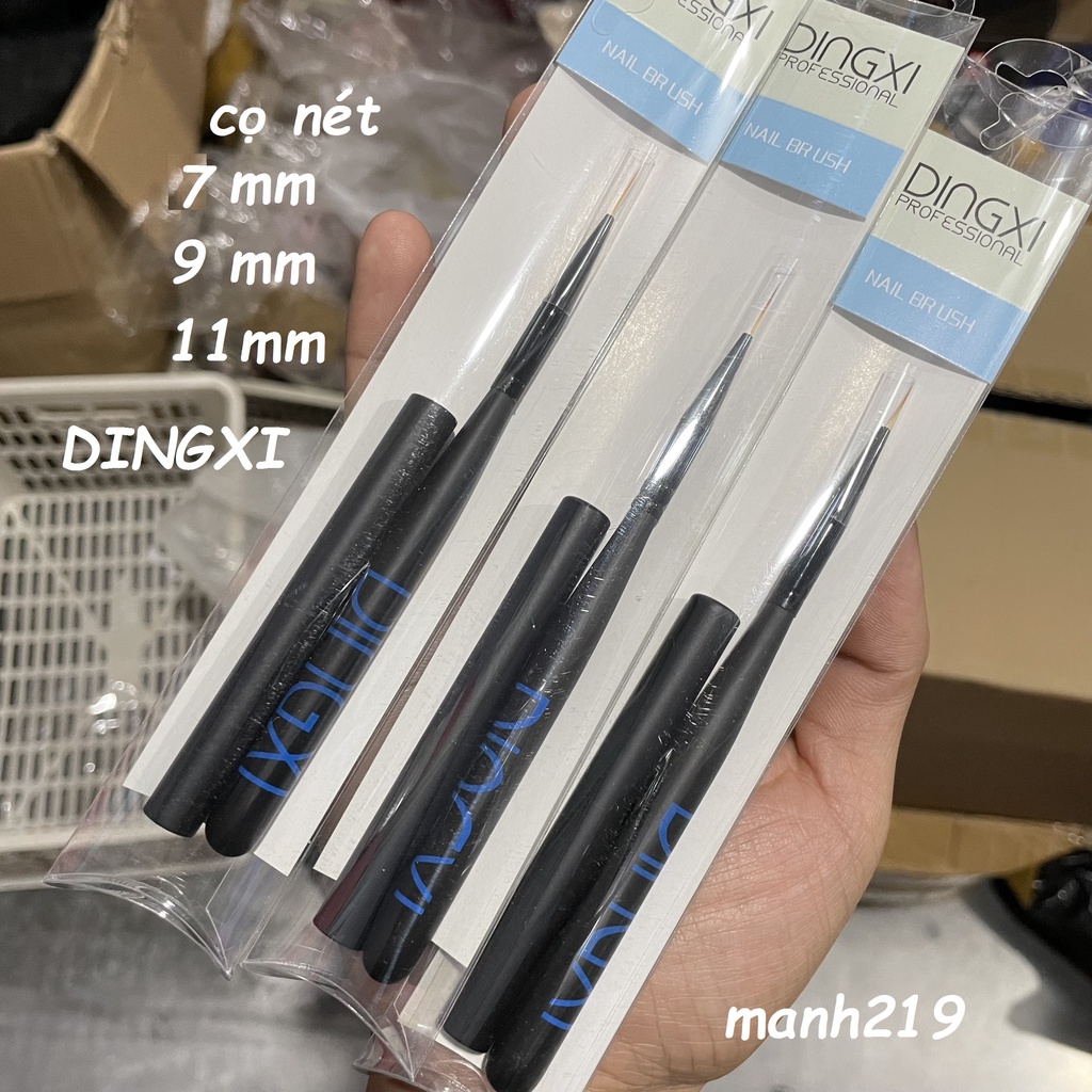 cọ vẽ nét Dingxi 7mm, 11mm cọ nét nail