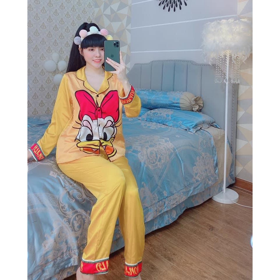 Pizama satin lụa in mickey TDQD | WebRaoVat - webraovat.net.vn