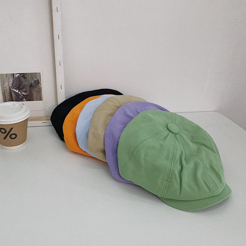 Mũ Beret Màu Sắc Cổ Điển Thời Trang Cho Nữ