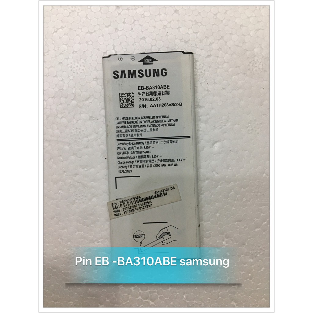 Samsung A3 2016 EB-BA310ABE (pin cũ bóc máy)