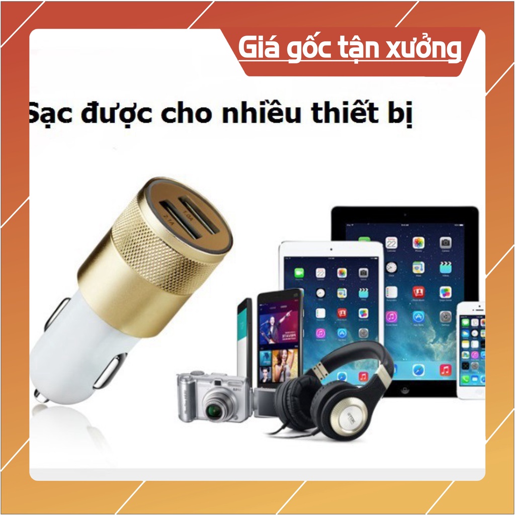 Đầu Sạc 2 Cổng USB Đa Chức Năng Trên Ô Tô 88154 shop gia dụng Hà Nội 19k