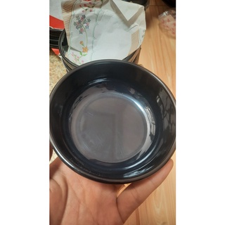 Chén(bát) cơm cạn nhựa Melamine màu đen,nâu