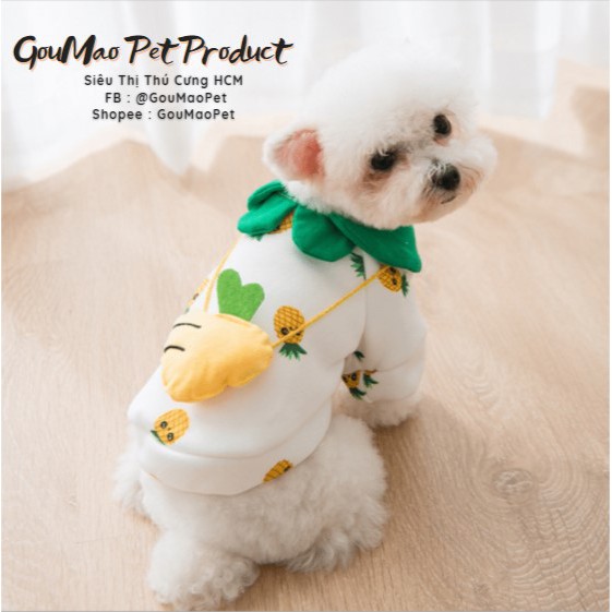 [Mã PET50K giảm Giảm 10% - Tối đa 50K đơn từ 250K]  áo hodie dành cho chó mèo : áo họa tiết kute, hình gấu