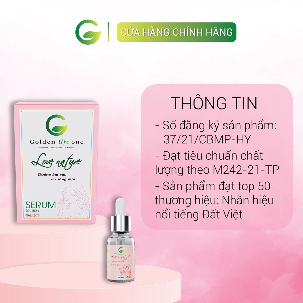 Serum giảm thâm nám tàn nhang Love Nature giúp phục hồi và tái tạo da 15ml