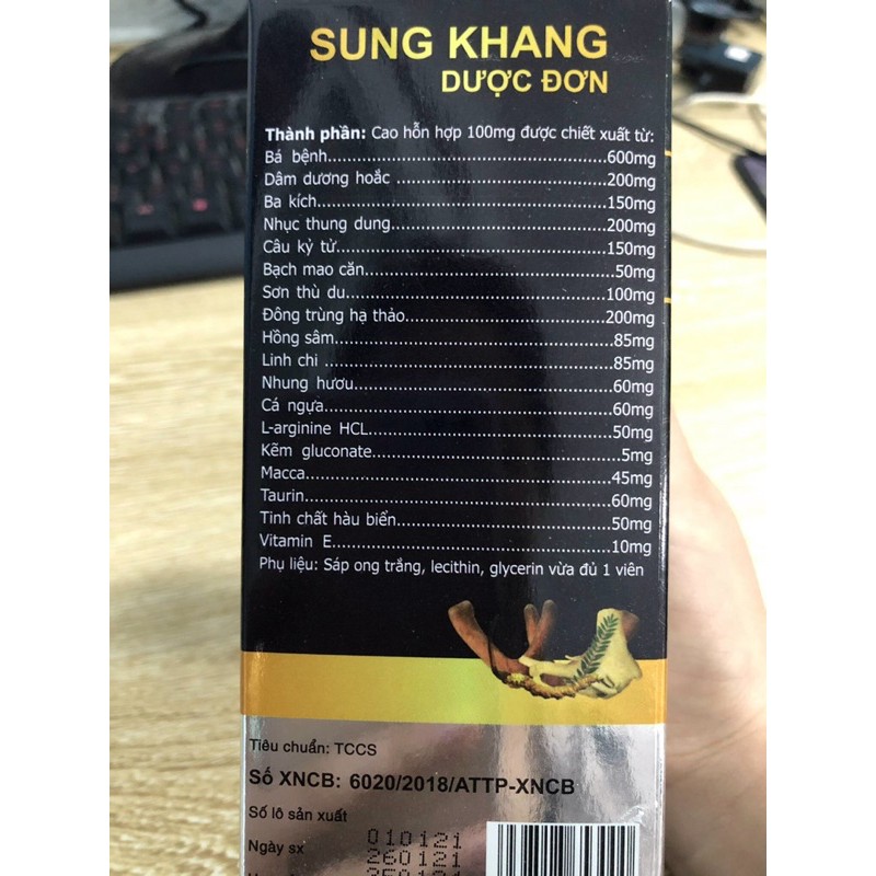 SUNG KHANG DƯỢC ĐƠN MỚI- Công ty Y Dươc Phúc Khang( Có kèm giấy tờ của bộ y tế)
