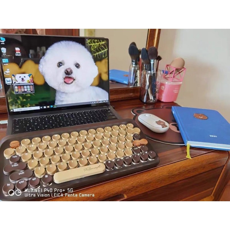 Bàn phím cơ không dây bluetooth LOFREE CHÍNH HÃNG màu chocolate bản giới hạn