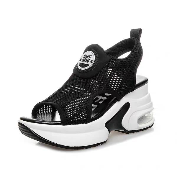 Giày Sandal Đế Xuồng Thể Thao Mùa Hè Phong Cách Hàn Quốc Dễ Phối Đồ Mới