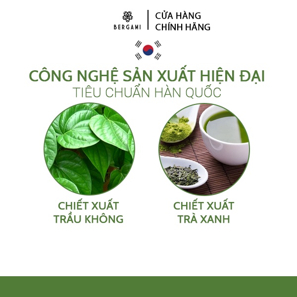 Combo Dung dịch vệ sinh Nam &amp; Nữ Bergami, DDVS phụ nữ tinh chất trầu trà 130ml &amp; DDVS nam nước hoa khử mùi 130ml