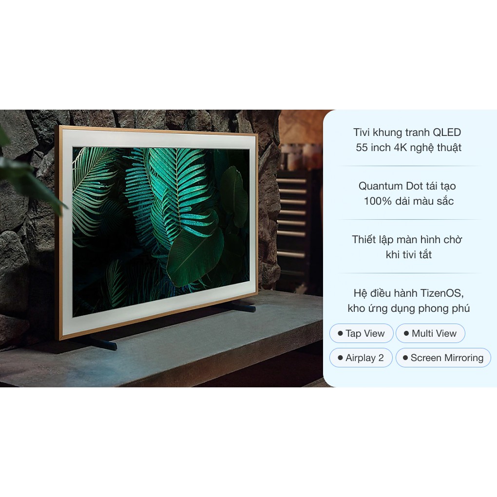 Smart Tivi Khung Tranh The Frame QLED Samsung 4K 55 inch QA55LS03A Mới 2021