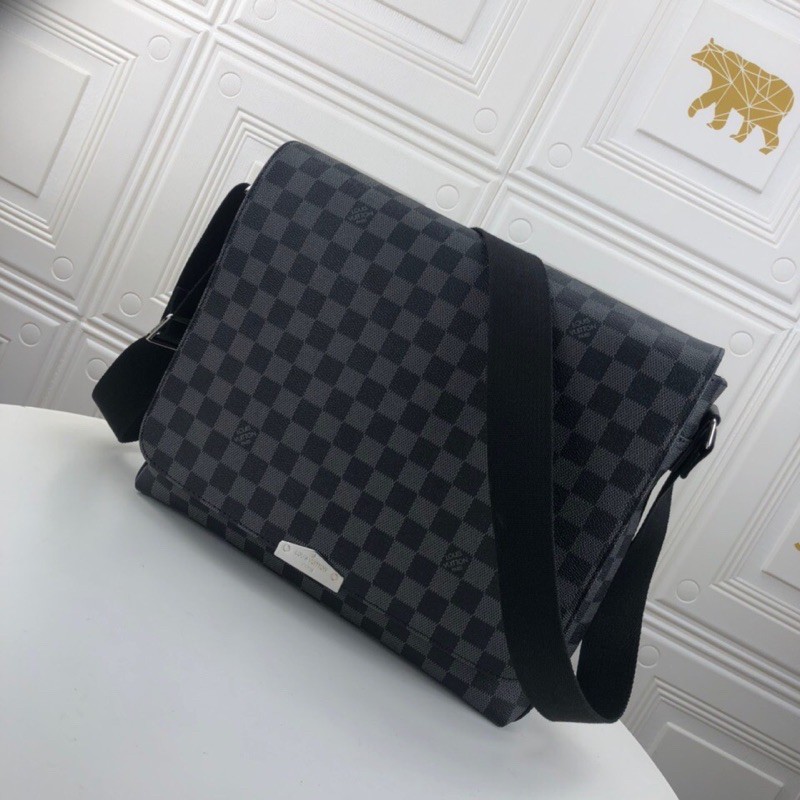 Túi đeo chéo/ cặp Louis Vuitton Lv da thật cao cấp cho nam mẫu siêu hot