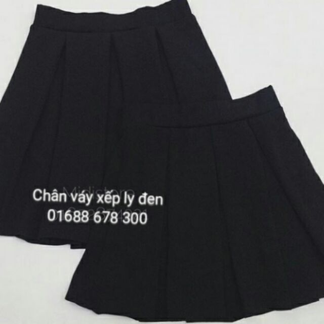 CHÂN VÁY XẾP LY 45cm