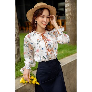 OLV - Chân váy Deep Blue Button Skirt