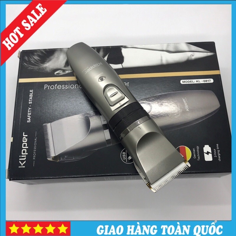 Tông đơ cắt tóc chuyên nghiệp KLIPPER 0817 bao êm sắc bén công nghệ sạc nhanh