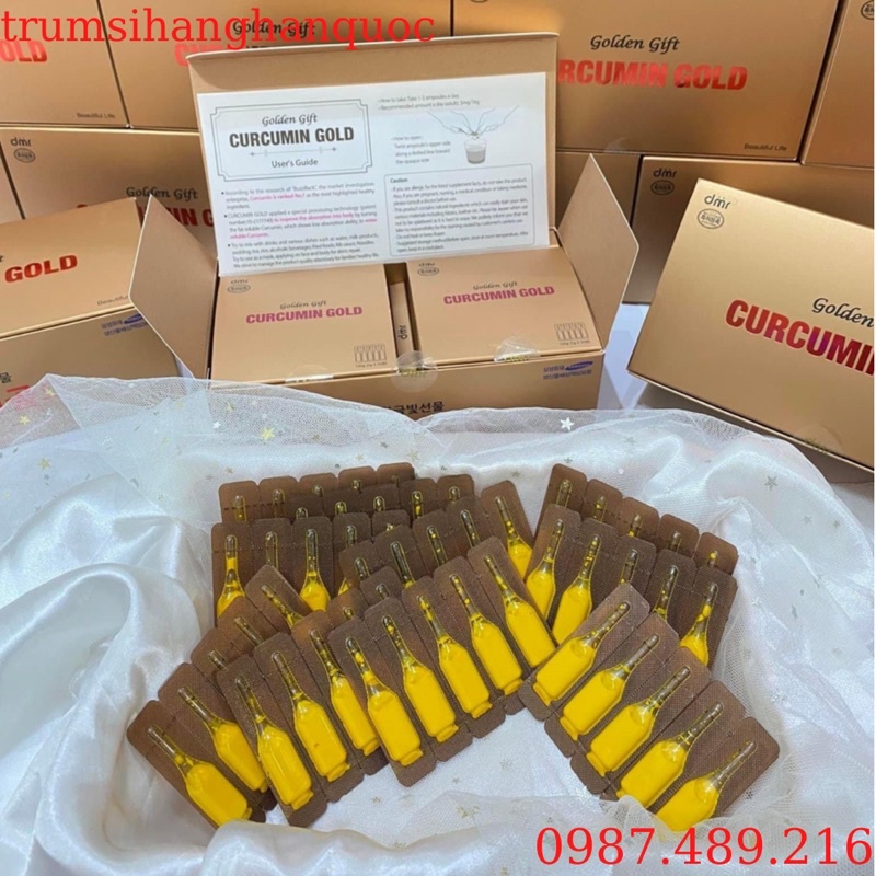 Tinh Chất Nghệ , Tinh Nghệ Nano Curcumin Gold  Hàn Quốc  Mẫu Mới  Hộp 100tep [ Auth ]