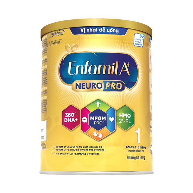 Sữa Bột Enfamil A+ Neuropro 1 - FL HMO Vị Nhạt Dễ Uống - 400g