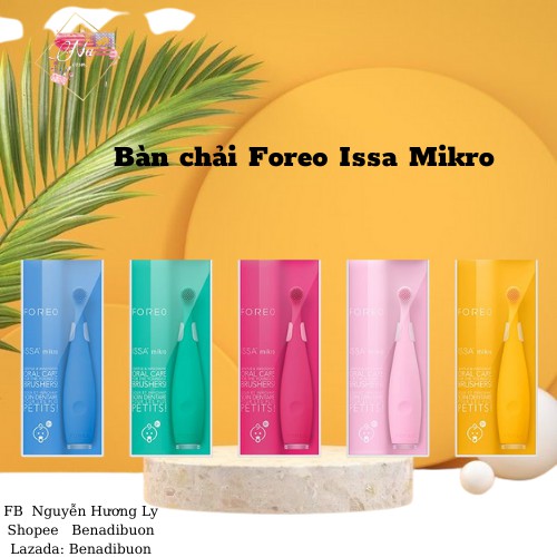 Bàn chải Issa Mikro cho bé từ 0-5 tuổi hàng chính hãng, kèm bill