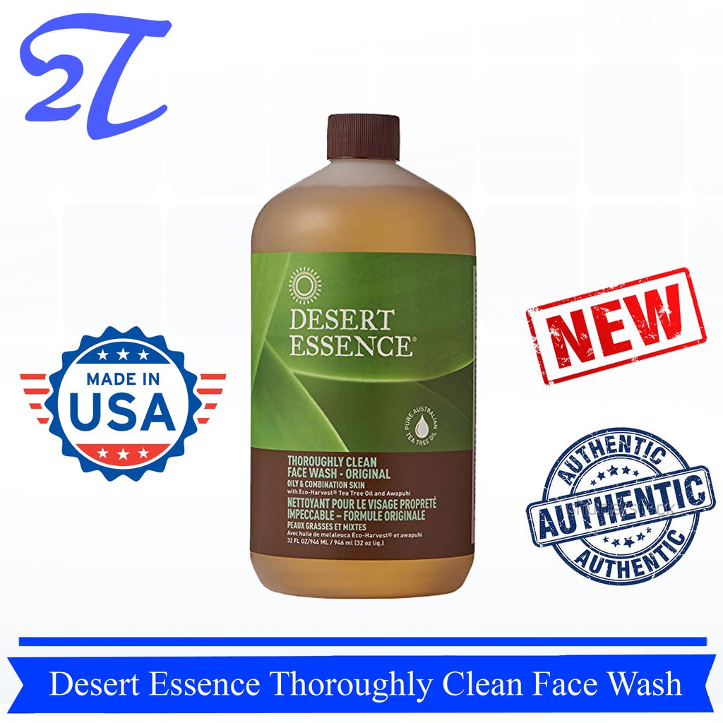 Sữa rửa mặt cho da dầu mụn Desert Essence Thoroughly Clean Face Wash Original