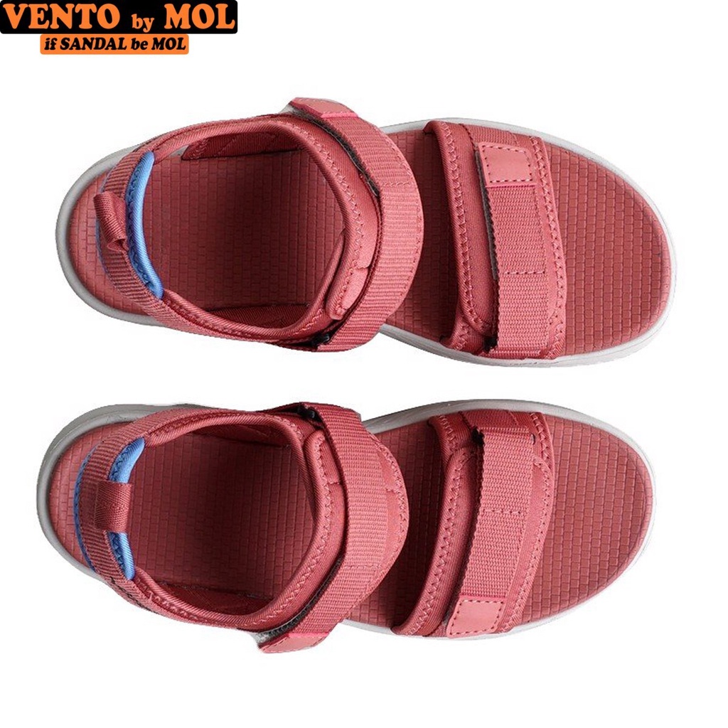 Giày sandal Vento nữ 2 quai ngang vải dù có quai hậu cố định mang đi học du lịch NB81Be