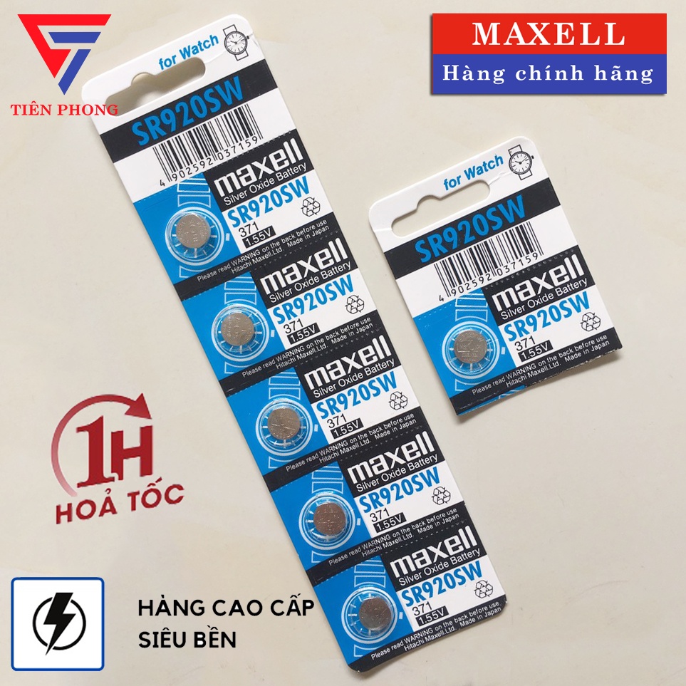 Pin Đồng Hồ SR920SW 371 Maxell hàng chính hãng SR920 cho đồng hồ đeo tay
